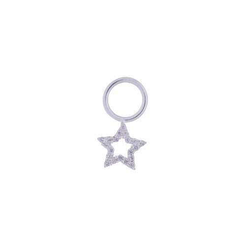 SILVER STAR NECKLACE CHARM