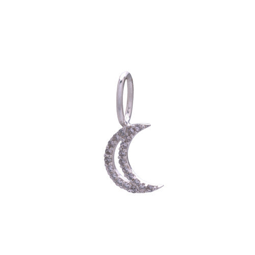 SILVER MOON NECKLACE CHARM