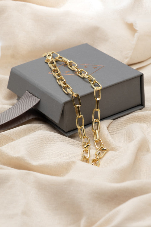 ANASTASIA GOLD CHAIN LINK NECKLACE