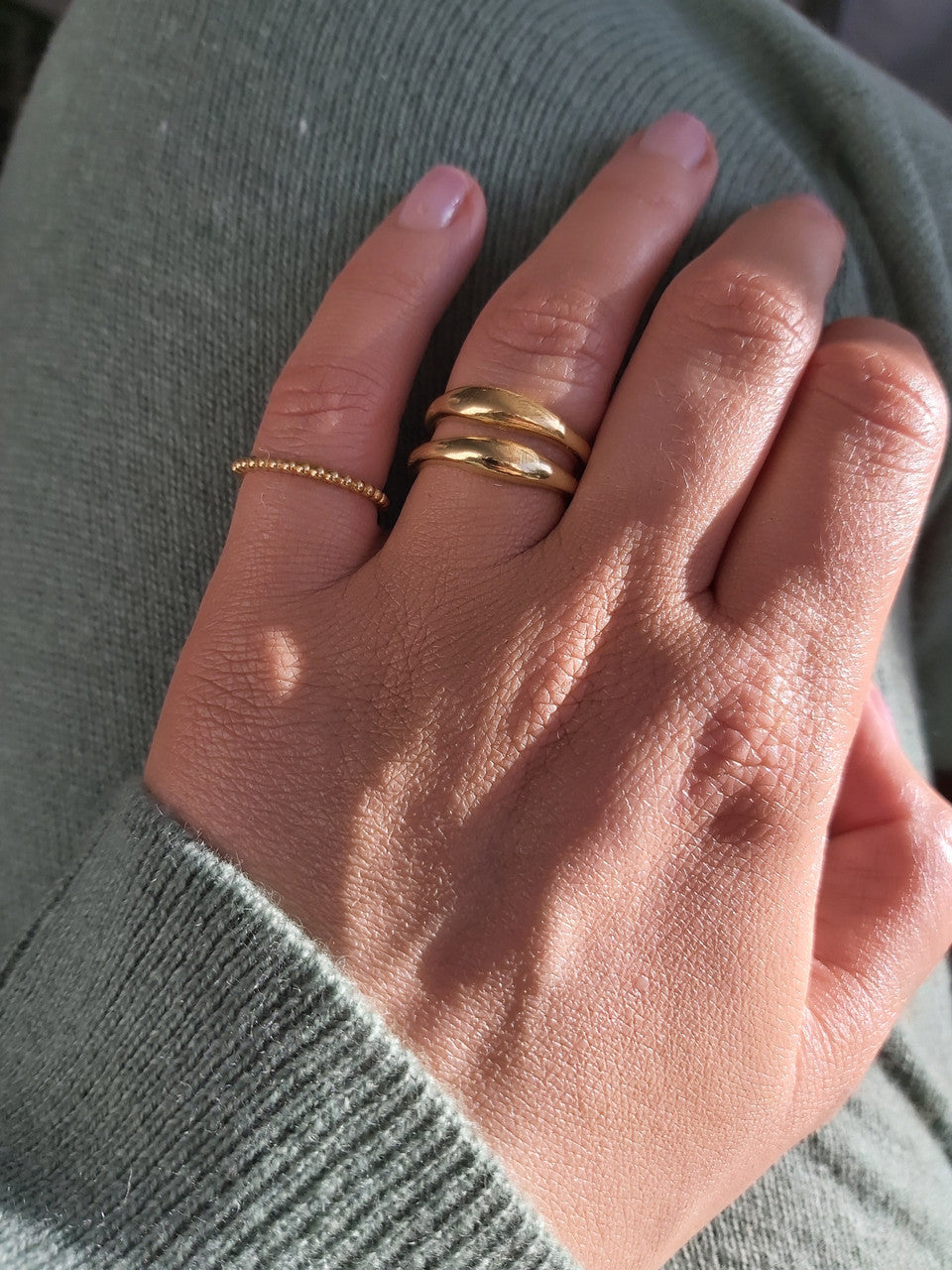 REESE GOLD STACKING RING EMMA BY JANE