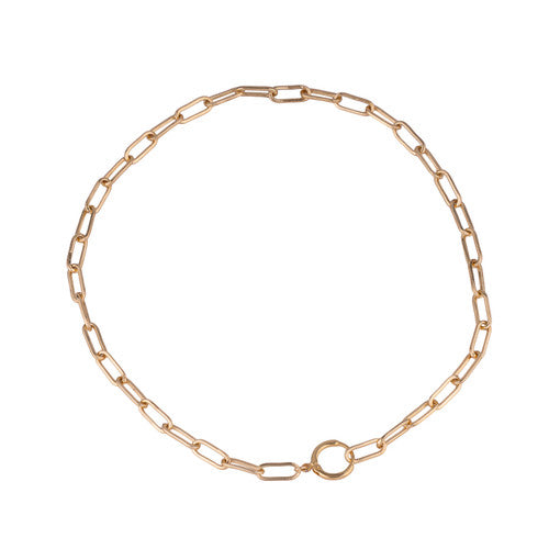 ABIGAIL SHORT CHAIN LINKS NECKLACE - GOLD